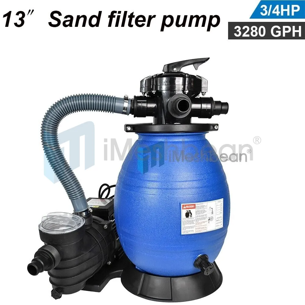 3280GPH 13" Sand Filter Above Ground 3/4HP Swimming Pool Pump intex